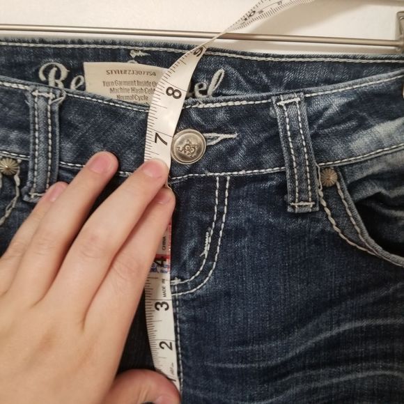 Red camel size 5 juniors teens wide stitch distressed grunge pants - Picture 3 of 13